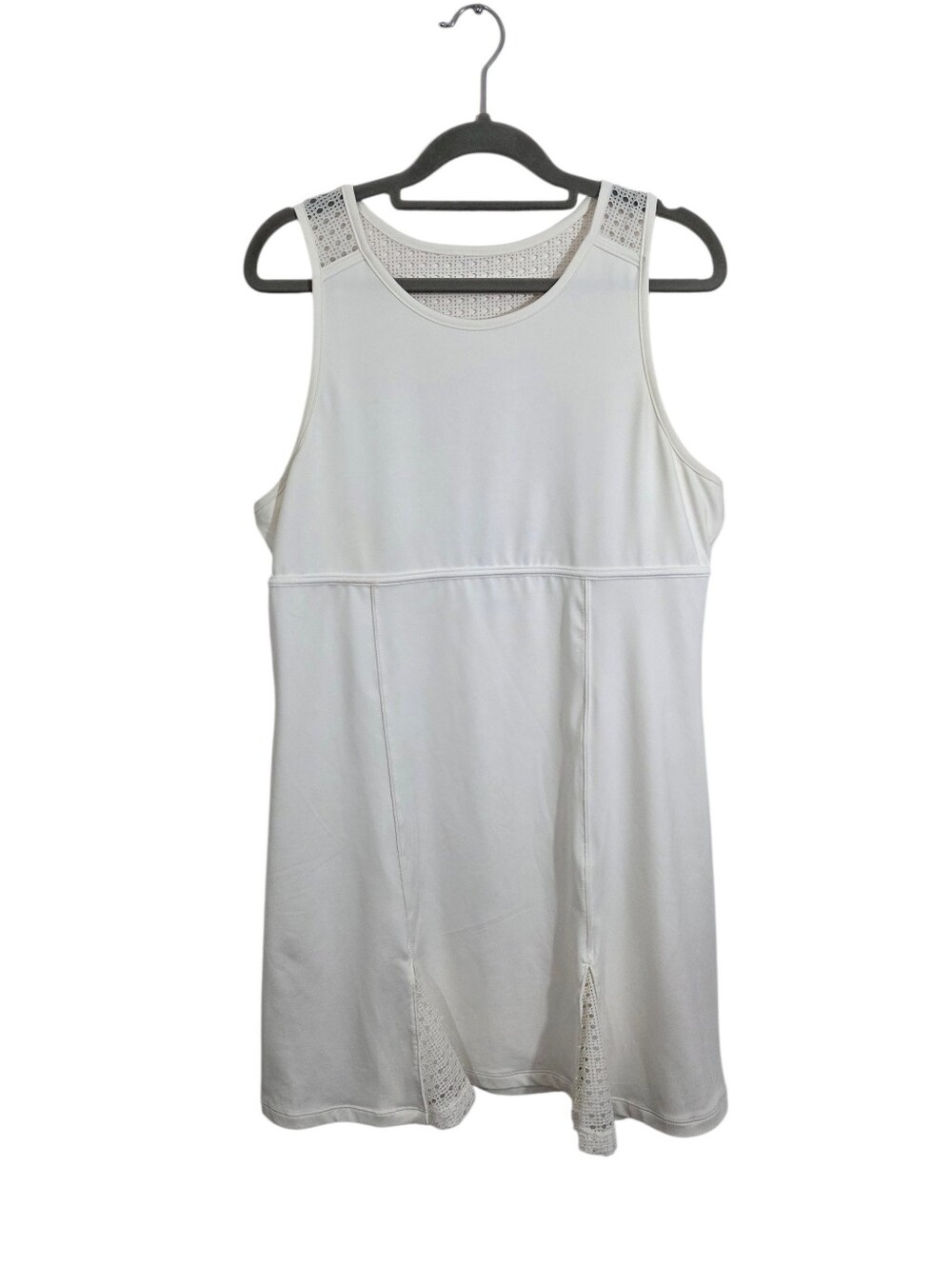 Tuckernuck Tnuck Sport White Cane Victoria Tennis Dress Large Preppy Athletic